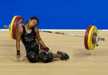 Watch Video: A shocking collapse of a female weightlifter